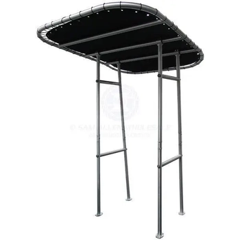 T-Top Raider 380 White - Folding RELAXN With Black Canvas