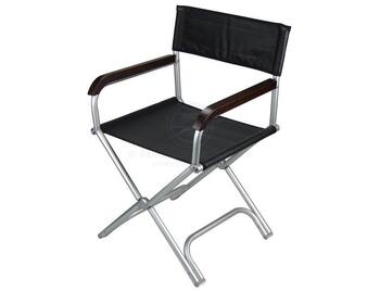 RELAXN® Eez-In Folding Compact Boat Deck Chair Black Marine Grade Alu Frame