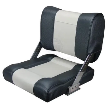 RELAXN Tasman Series Flip Back Boat Seat - Carbon Grey