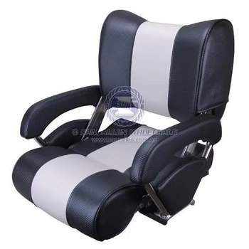 RELAXN 'Deluxe' Tasman Series Flip Back Boat Seat - Carbon Grey