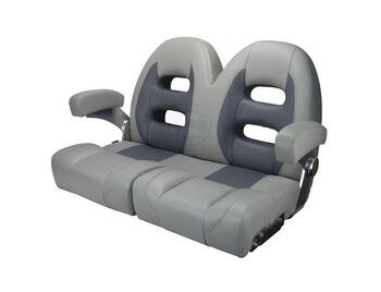 RELAXN Cruiser Series Double Boat Seat - Light Grey