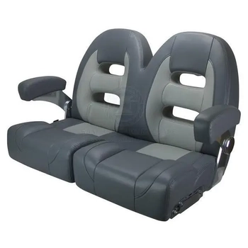 RELAXN Cruiser Series Double Boat Seat - Light/Dark Grey