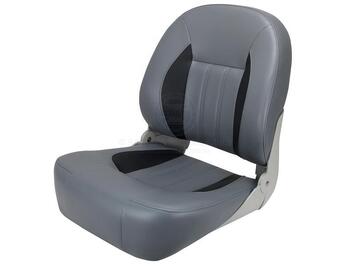 RELAXN Barra Series Folding Boat Seat - Dark Grey/Black