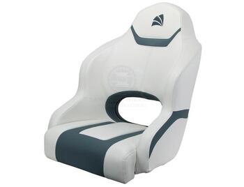 RELAXN Reef Series High Back Boat Seat - Grey/White