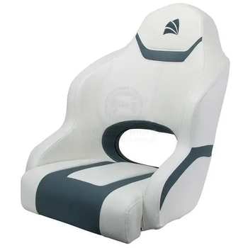 RELAXN Reef Series High Back Boat Seat - Grey/White