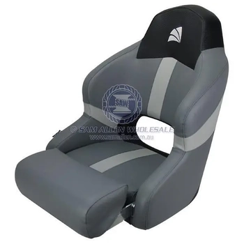 RELAXN Reef Series Sport Bucket Boat Seat - Grey/Black