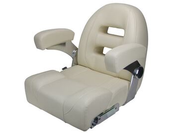 RELAXN Cruiser Series High Back Boat Seat with 300D PU Cover - Ivory White