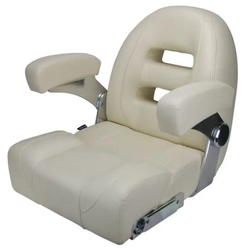 RELAXN Cruiser Series High Back Boat Seat with 300D PU Cover - Ivory White