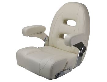 RELAXN Cruiser Series High Back Boat Seat - Ivory White