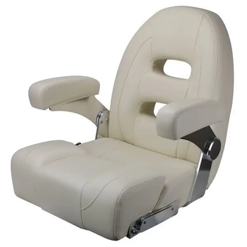 RELAXN Cruiser Series High Back Boat Seat - Ivory White