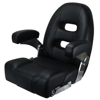 RELAXN Cruiser Series High Back Boat Seat - Black