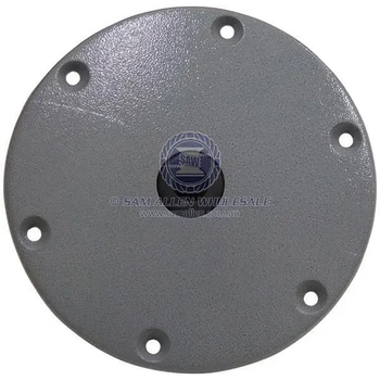 Kingpin Round Base Boat Seat Pedestal 203mm - Powder Coat Finish