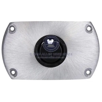 Kingpin Flatside Base Boat Seat Pedestal 228 x 133mm - Satin Finish