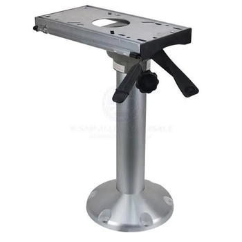 RELAXN 460mm Columbia Slide & Swivel Boat Seat Pedestal with 360° Trac-Lock Swivel