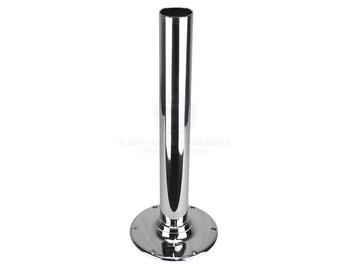 RELAXN Boat Seat Pedestal 600mm 316G Stainless Steel 73mm Post Marine Cast Base