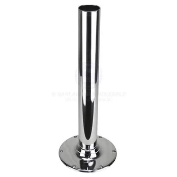 RELAXN Boat Seat Pedestal 600mm 316G Stainless Steel 73mm Post Marine Cast Base