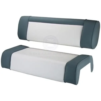 RELAXN Flip Back Center Console Cushion Set White Grey Boat Marine Seating
