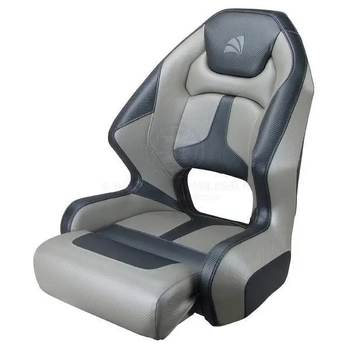 RELAXN 'Premium' Mako Series Bucket Boat Seat - Grey/Silver Carbon