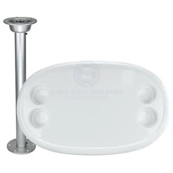 Table with 4 cup holders Stowable