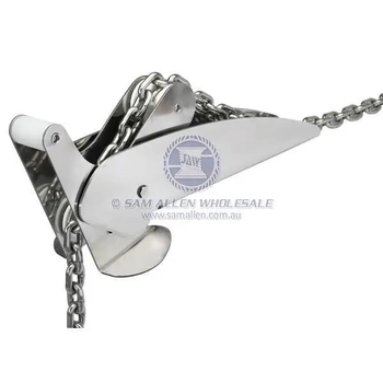 316G Stainless Steel Bonito Bow Roller 440mm Double Action Boat Marine Anchor