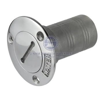38mm Water Hose Filler with Key Stainless Steel Flush Mount Boat Caravan Marine