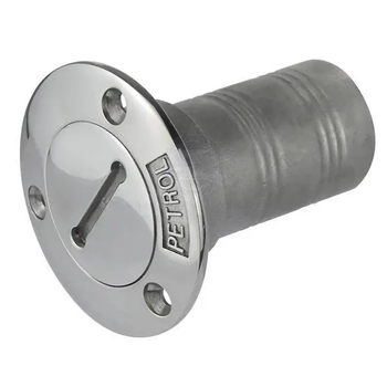 38mm Petrol Deck Filler with Key Stainless Steel Flush Mount Boat Caravan Marine