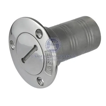 38mm Waste Deck Filler with Key Stainless Steel Flush Mount Boat Caravan Marine