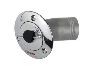 38mm Fuel Filler Cap 30° Stainless Steel Lockable With Key Boat Marine