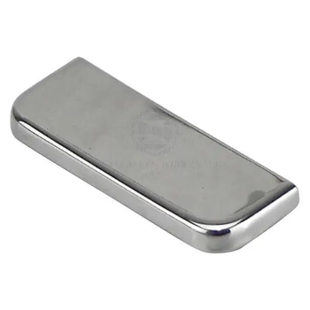 Hinge Cover Plate Stamped Stainless Steel - Pair