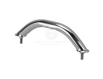 Sam Allen 304G Stainless Steel Boat Hand Rail 260mm Ribbed Grip with Studs Marine Deck