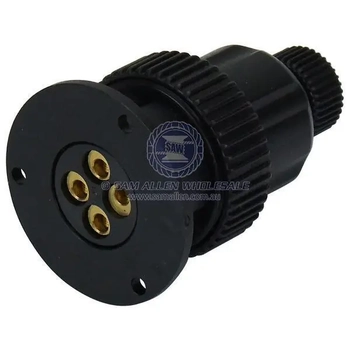 4 Pin Nylon Waterproof Deck Connector Plug And Base