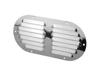 Vent Louvered Oval S/S 116 X 233mm