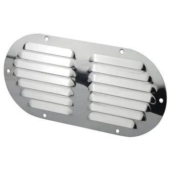 Vent Louvered Oval S/S 116 X 233mm