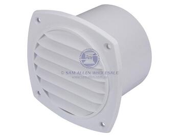 Vent Flush - White Abs With Collar