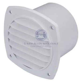 Vent Flush - White Abs With Collar
