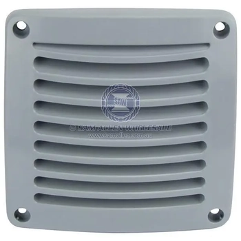 Grey Square Vent 118mm X 118mm