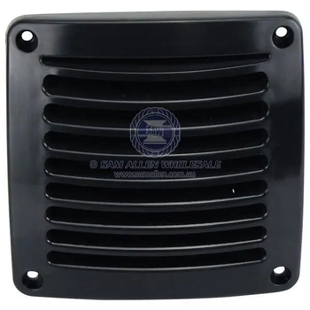 Black Square Vent 118mm X 118mm