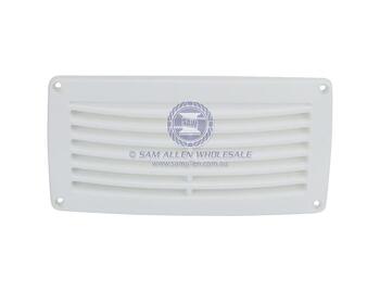 White Rectangle Vent 206mm X 106mm