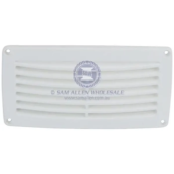 White Rectangle Vent 206mm X 106mm