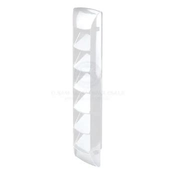 Abs Slotted White 7 Louvered Vent