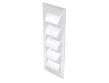Abs Slotted White 5 Louvered Vent