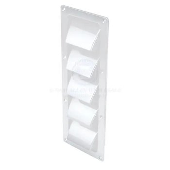 Abs Slotted White 5 Louvered Vent