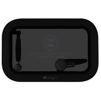 Relaxn Aluminium Hatch 262 x 407mm Black