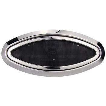 316G Eliptical Port Hole Opening Stainless Steel Frame Boat Marine 460 x 200mm