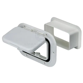 Air Vent Scupper Trim Kit White Nylon Insert Caravan Boat Marine Trailer