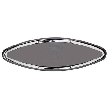 Eliptical Port Hole Fixed 316G Stainless Steel Frame 415 x 145mm Boat Marine