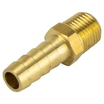 1/4" Npt X 10mm Brass Hose Tail
