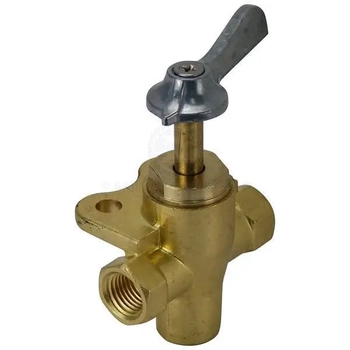 RELAXN 3 Way Fuel Tank Valve Brass 1/4" FNPT Hose Marine Boat Caravan