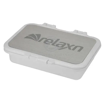 Relaxn Glove and Helm Storage Box White Dual USB Charger Boat Marine Caravan