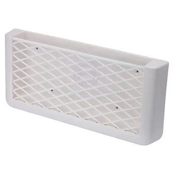 Rectangular White Elastic Net Holder 270 x 115 x 32 Boat Marine